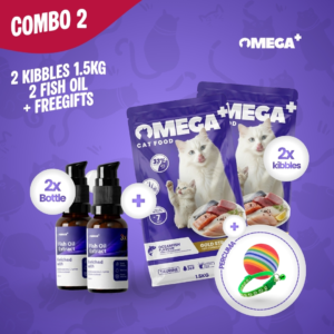 2 Kibbles 1.5kg + 2 Fish Oil + Freegift
